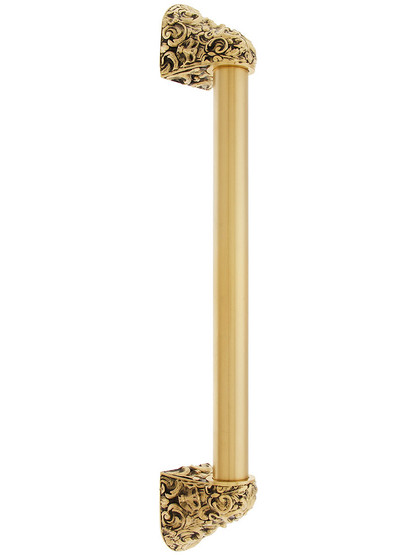 12 inch Queensway Appliance Pull With Smooth Bar in 24K Satin Gold.